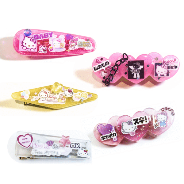 Handmade Kitty Hair Clips